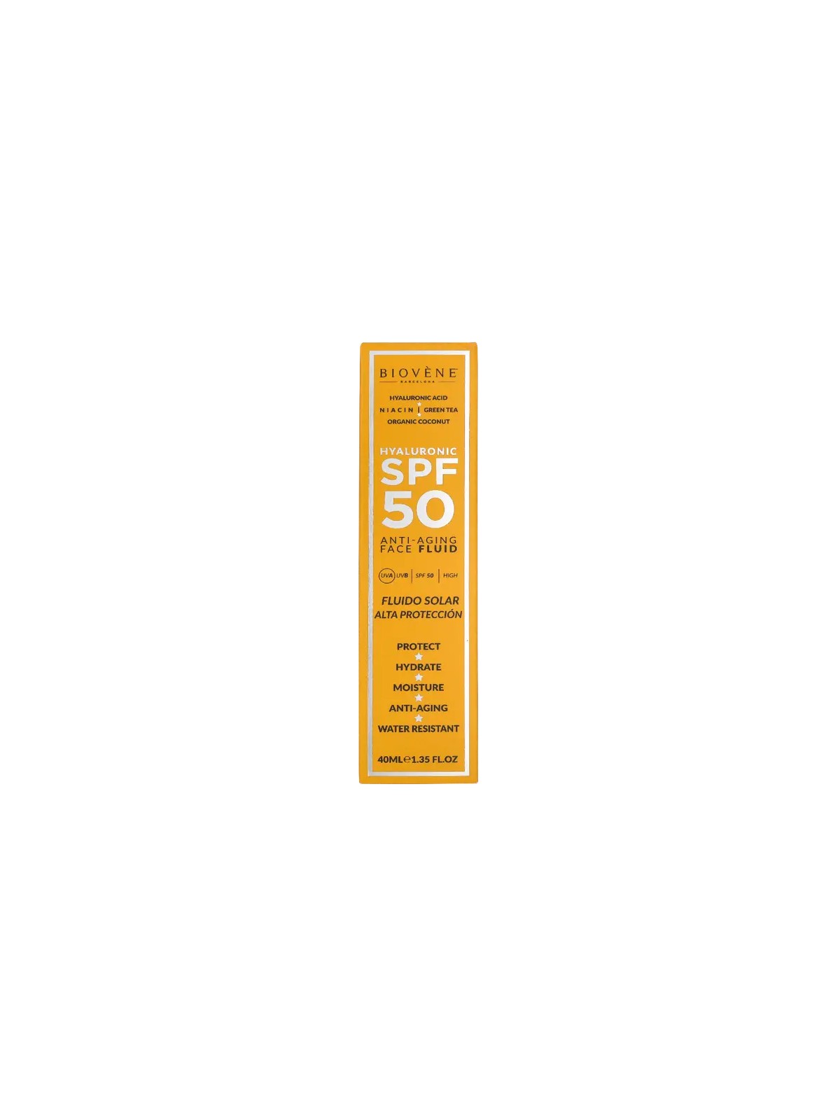 Biovène Fluido viso anti-età all'acido ialuronico SPF50 40ml donna