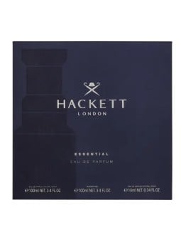 Hackett Essential Giftset eau de parfum Spray 100 ml Showergel 100 ml Travel Spray 10 ml 4,4g