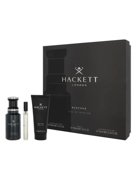 Hackett Bespoke Giftset eau de parfum Spray 100 ml Showergel 100 ml Travel Spray 10 ml 110ml