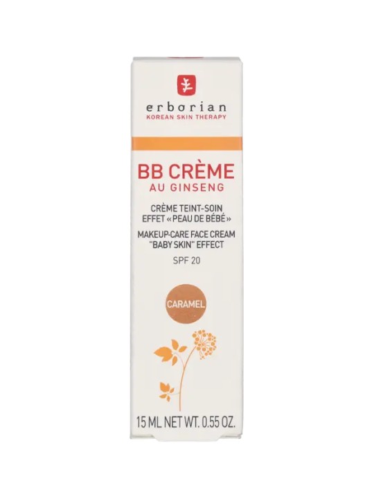 Erborian BB Cream Au Ginseng 5-In-1 Baby Skin Effect SPF20 15ml Caramel