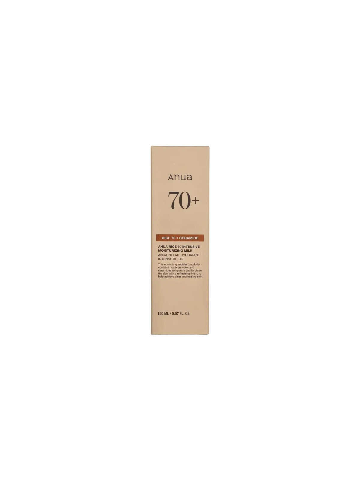 Anua Rice 70 + Ceramide Intensive Moisturizing Milk - Latte idratante per il viso 150ml donna