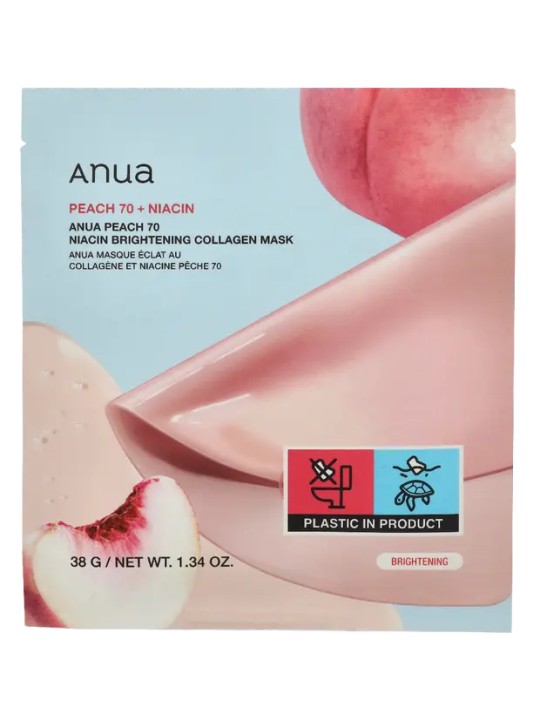 Set di maschere viso illuminanti al collagene e niacina Anua - Set di maschere viso 38,0 g donna