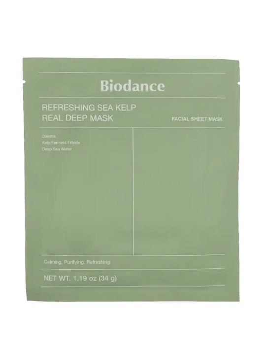 Biodance Refreshing Sea Kelp Real Deep Mask - Maschera viso lenitiva 34.0g donna