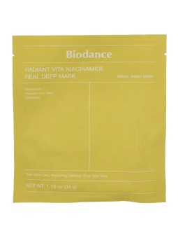 Biodance Radiant Vita Niacinamide Real Deep Mask - Maschera idrogel illuminante 34.0g donna