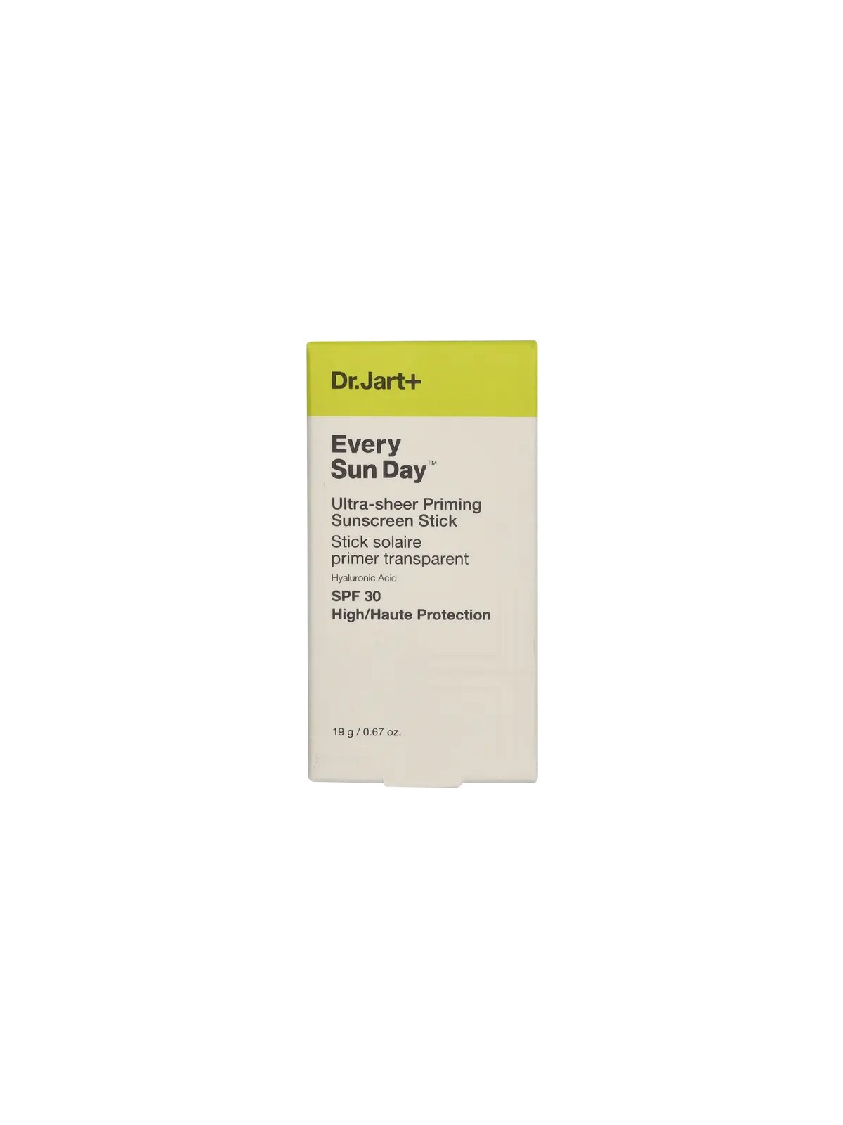 Dr.jart+ EVERY SUN DAY stick solare ultra-trasparente SPF30 19gr unisex