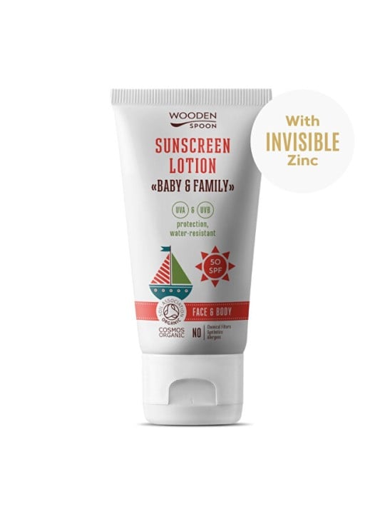 WoodenSpoon Lozione solare per il corpo Baby & Family SPF 50 150ml unisex