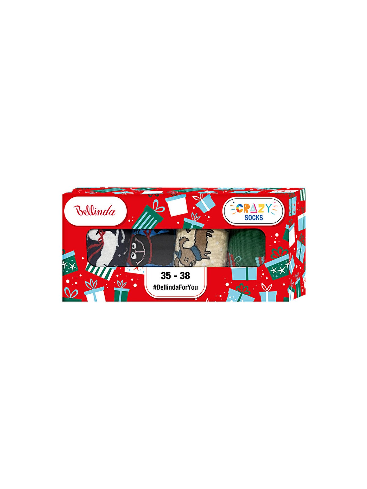 Bellinda Scatola di calzini Crazy Socks BE481044-005 - Taglia: 43-46 unisex