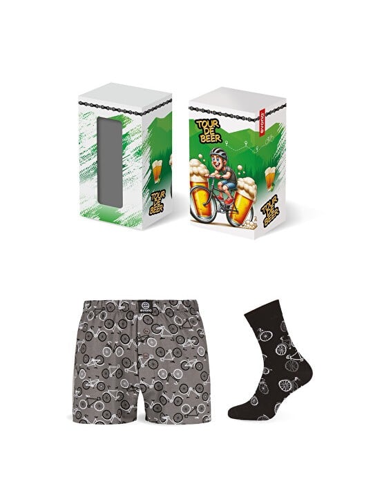 Evona Set regalo - pantaloncini e calzini SET BIKES - Taglia: M uomo