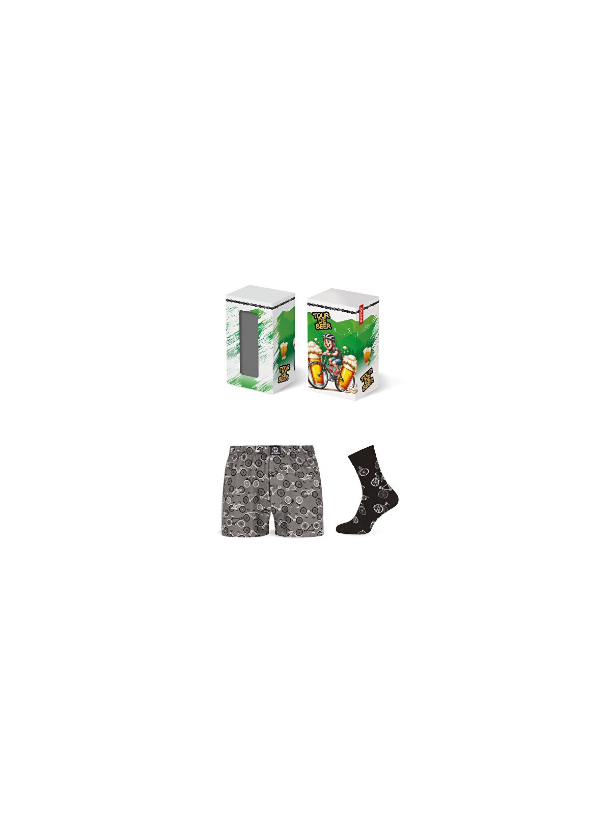 Evona Set regalo - pantaloncini e calzini SET BIKES - Taglia: XL uomo