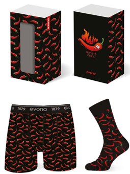 Evona Set regalo - boxer e calzini SET HABANERO - Taglia: XXL uomo