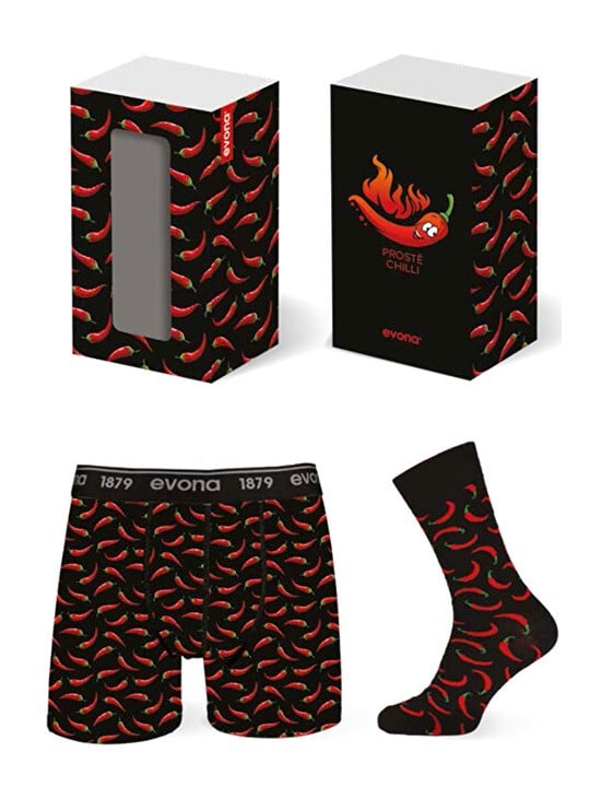 Evona Set regalo - boxer e calzini SET HABANERO - Taglia: XXL uomo
