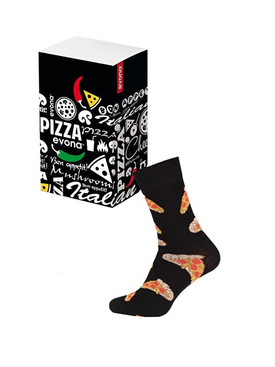 Evona Set regalo di calzini PIZZERIA - Taglia: 41-45 uomo