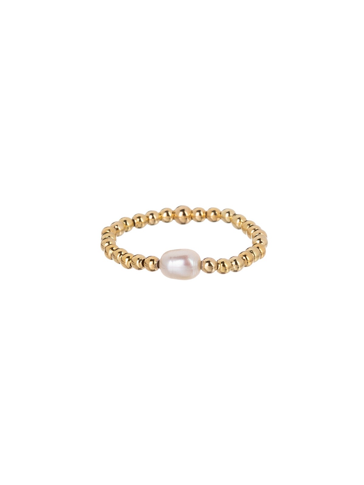 Alisia Anello a sfera placcato oro con perla d'acqua dolce AL4794.01.000.D - Circonferenza: 53 mm donna