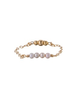 Alisia Anello a catena placcato oro con perle sintetiche AL5168.01.000.D - Circonferenza: 53 mm donna