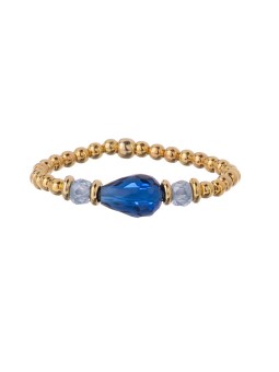 Alisia Anello a sfera placcato oro con zirconi e cristallo AL5227.01.000.D - Circonferenza: 53 mm donna