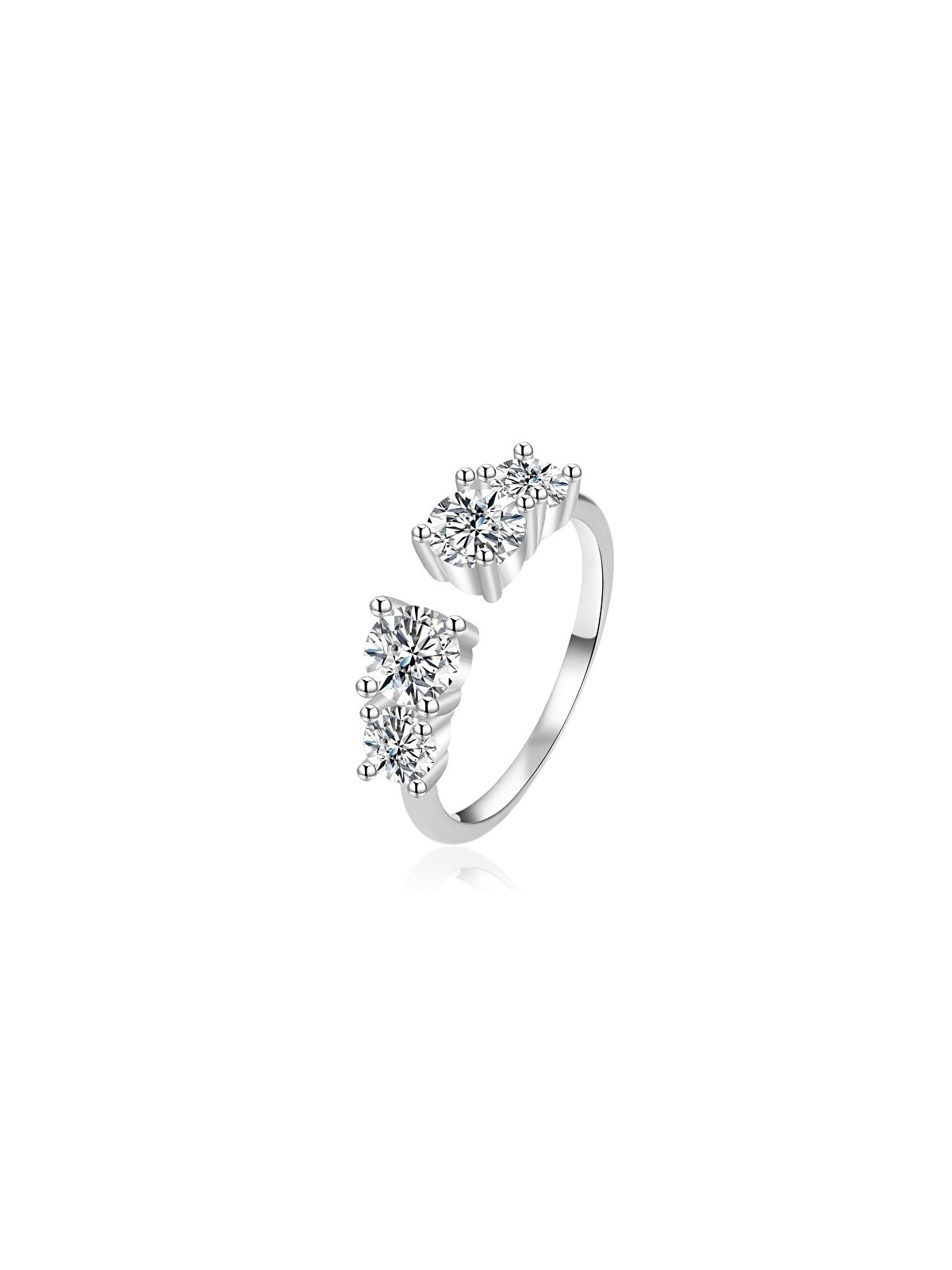 Agato Anello in argento scintillante con zirconi AGT-R06W42 - Diametro: 52 mm donna
