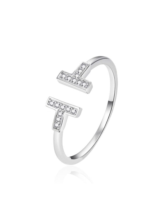 Agato Anello aperto alla moda in argento AGT-R13W42 - Diametro: 57 mm donna