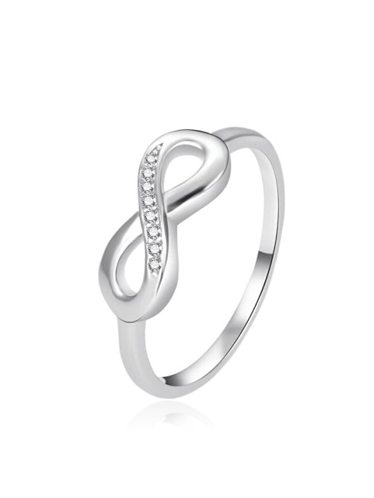 Agato Anello in argento con zirconi Infinity AGT-R43W - Diametro: 58 mm donna