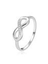 Agato Anello in argento con zirconi Infinity AGT-R43W - Diametro: 58 mm donna