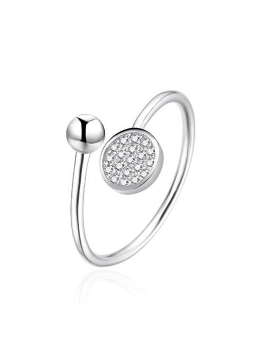 Agato Anello aperto in argento con zirconi AGT-R37W - Diametro: 52 mm donna