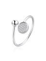Agato Anello aperto in argento con zirconi AGT-R37W - Diametro: 52 mm donna