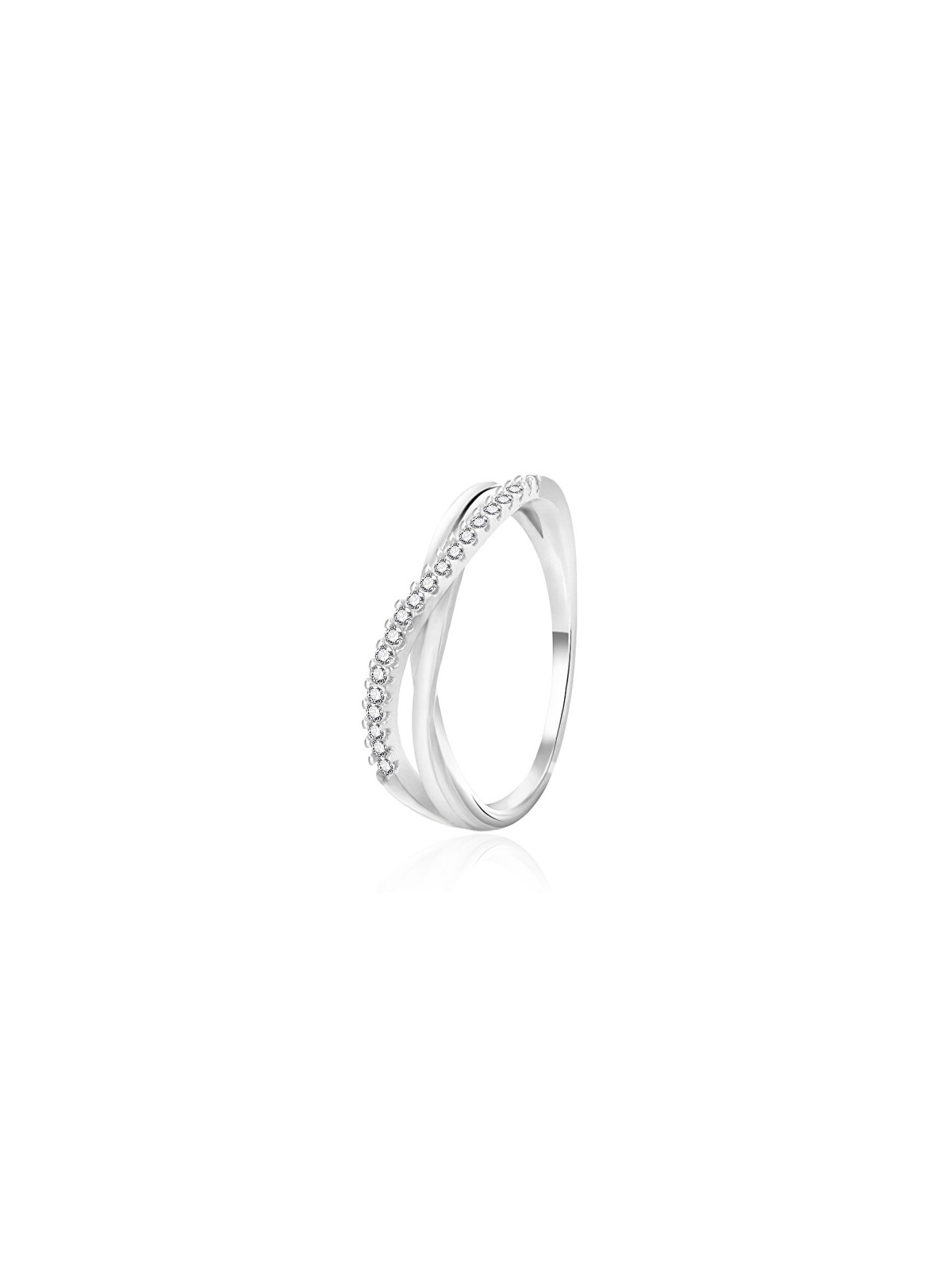 Agato Anello in argento alla moda con zirconi AGT-R44W - Diametro: 60 mm donna