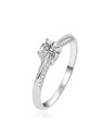 Agato Anello di fidanzamento in argento con zirconi AGT-R14W - Diametro: 54 mm donna