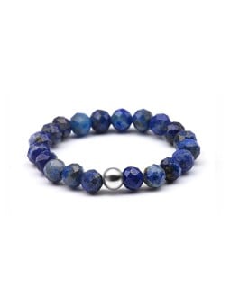 Agato Anello con perle di lapislazzuli POL-R02 - Diametro: 53 mm donna