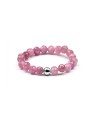 Agato Anello minerale con tormalina rosa POL-R19 - Diametro: 56 mm donna