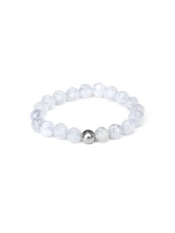 Agato Anello minerale con calcedonio POL-R17 - Diametro: 52 mm donna