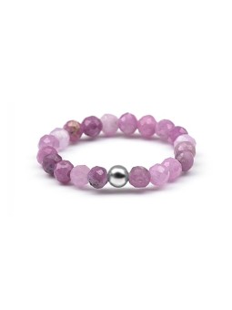 Agato Anello minerale con rubino POL-R12 - Diametro: 56 mm donna