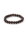 Agato Bracciale con perline in palissandro MINK02 - Lunghezza: 17 cm unisex