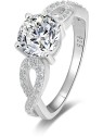 Beneto Anello argento scintillante AGG204 - Diametro: 54 mm donna