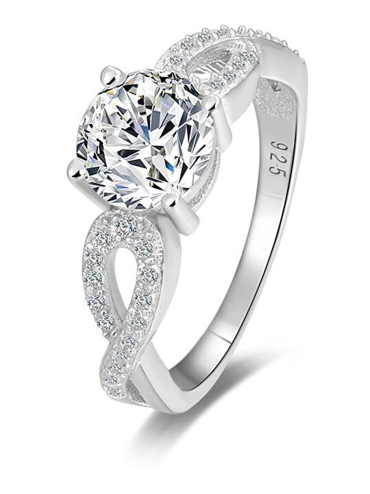 Beneto Anello argento scintillante AGG204 - Diametro: 58 mm donna