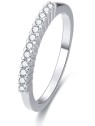 Benet Anello in argento con cristilla AGG187 - Diametro: 52 mm donna