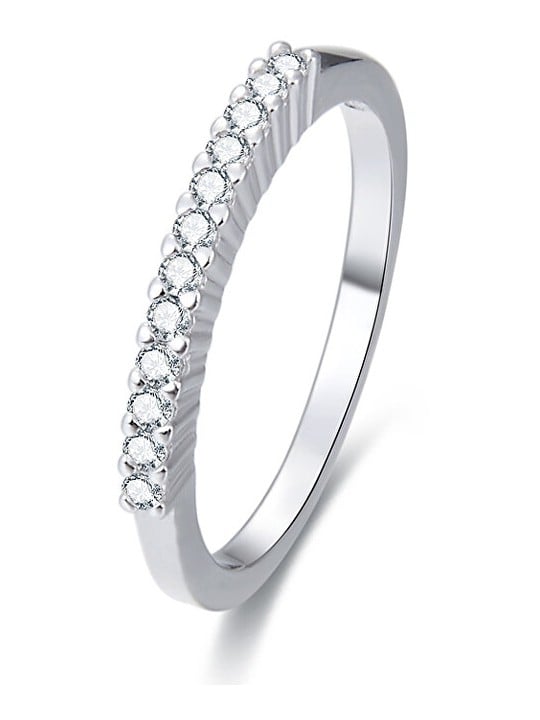 Benet Anello in argento con cristilla AGG187 - Diametro: 60 mm donna