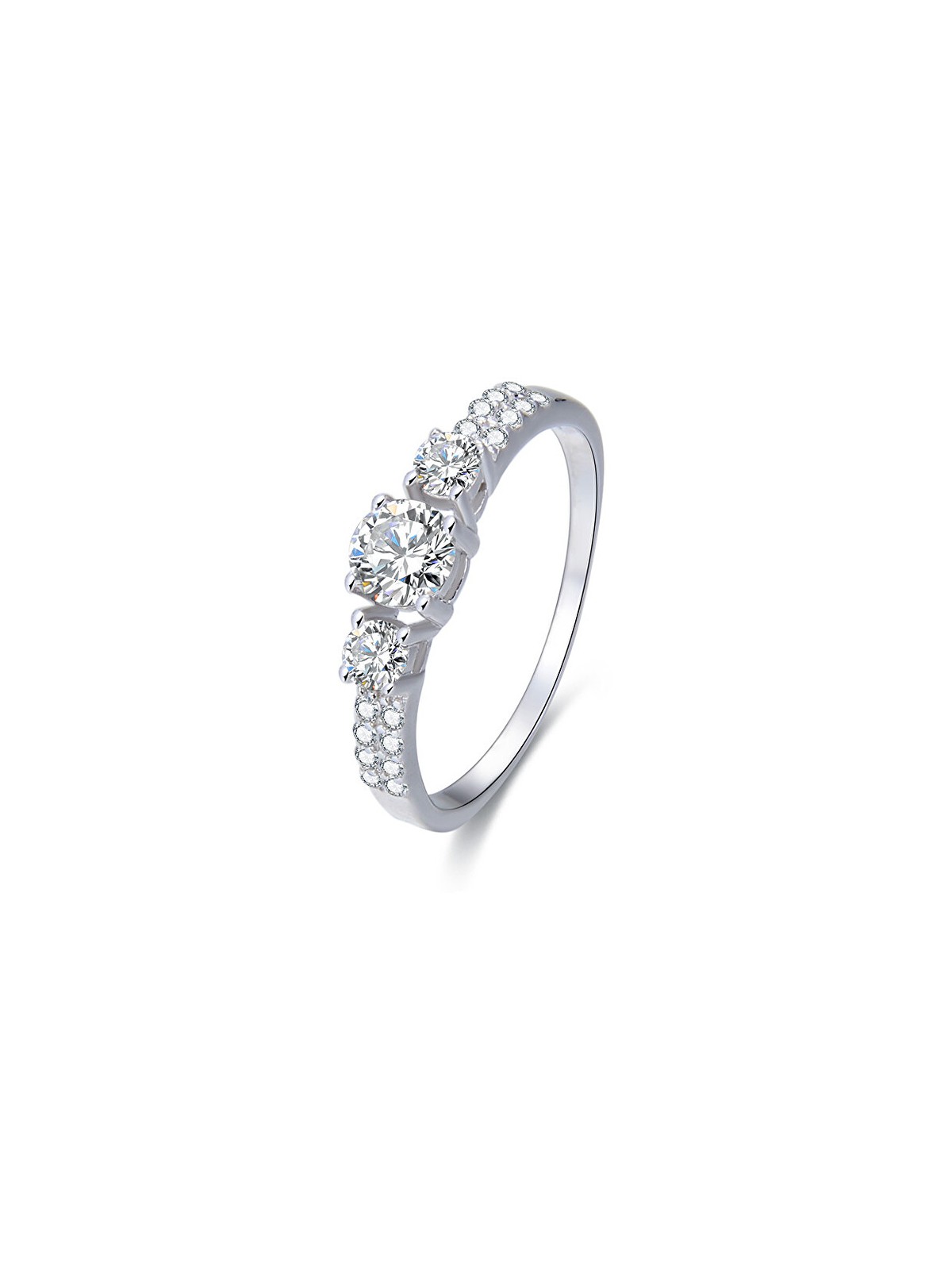 Benet Anello in argento con cristilla AGG197 - Diametro: 52 mm donna