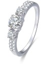 Benet Anello in argento con cristilla AGG197 - Diametro: 58 mm donna