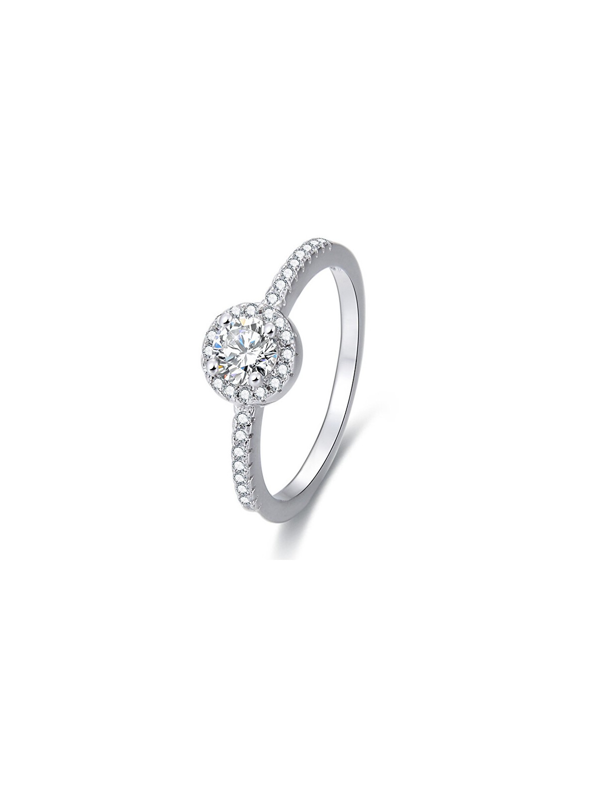 Benet Anello in argento con cristilla AGG194 - Diametro: 54 mm donna