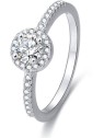 Benet Anello in argento con cristilla AGG194 - Diametro: 60 mm donna