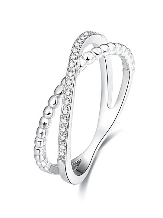 Beneto Doppio anello in argento AGG145 - Diametro: 56 mm donna