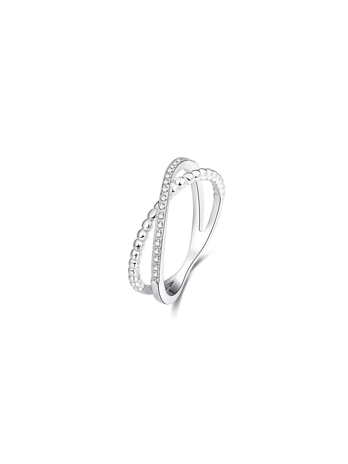 Beneto Doppio anello in argento AGG145 - Diametro: 58 mm donna