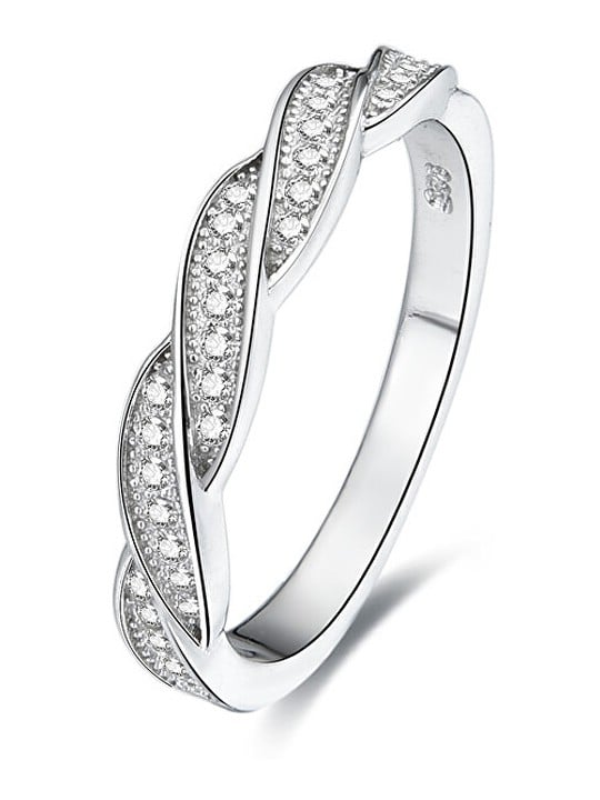 Benet Anello in argento con cristilla AGG184 - Diametro: 50 mm donna