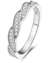 Benet Anello in argento con cristilla AGG184 - Diametro: 50 mm donna