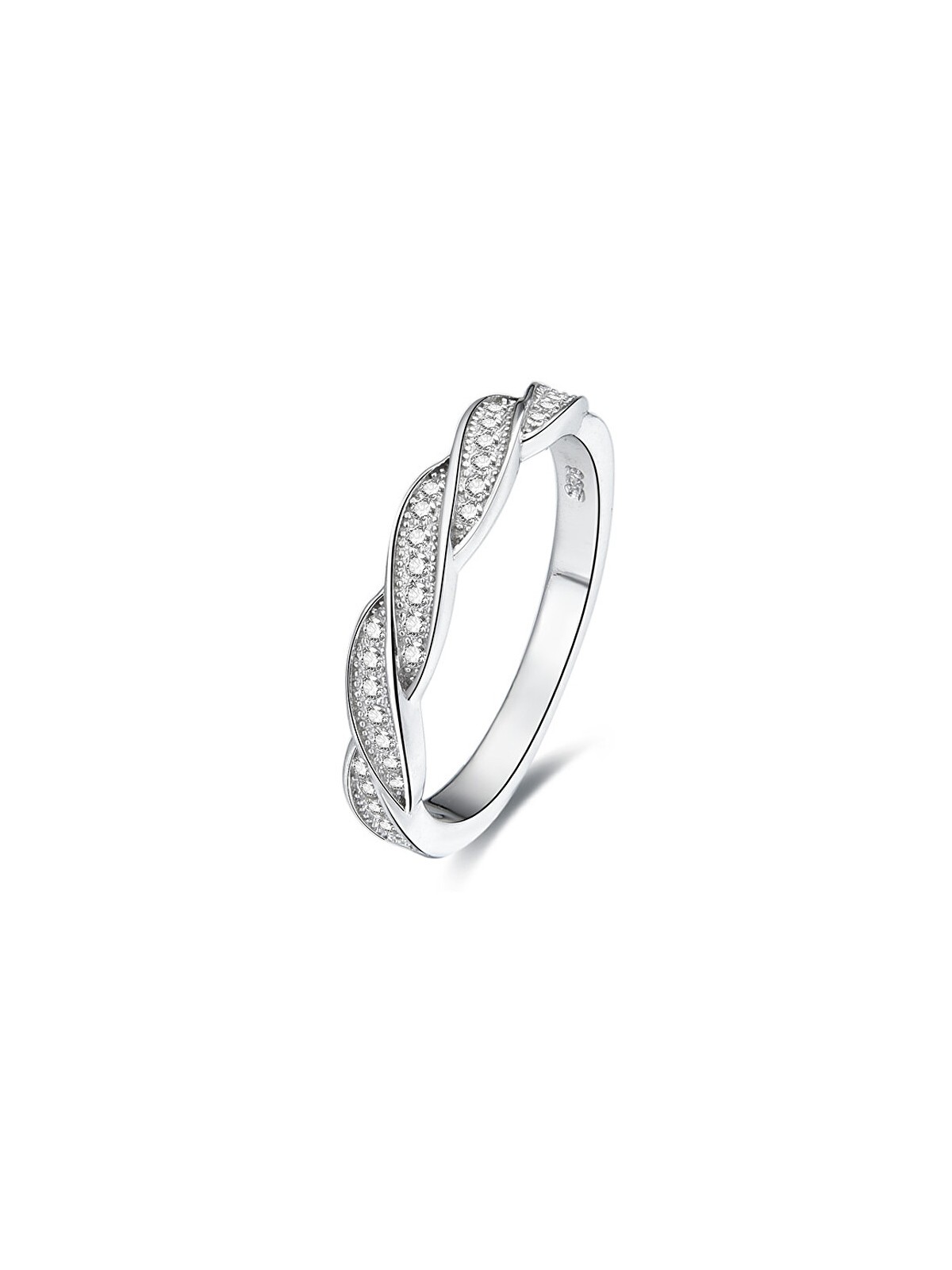 Beneto Anello in argento con cristilla AGG184 - Diametro: 52 mm donna