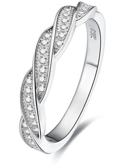 Benet Anello in argento con cristilla AGG184 - Diametro: 56 mm donna