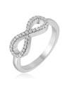 Beneto Anello argento Infinity AGG208 - Diametro: 52 mm donna