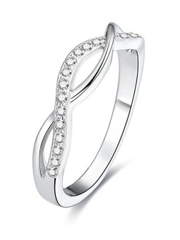 Benet Anello in argento con cristilla AGG190 - Diametro: 50 mm donna
