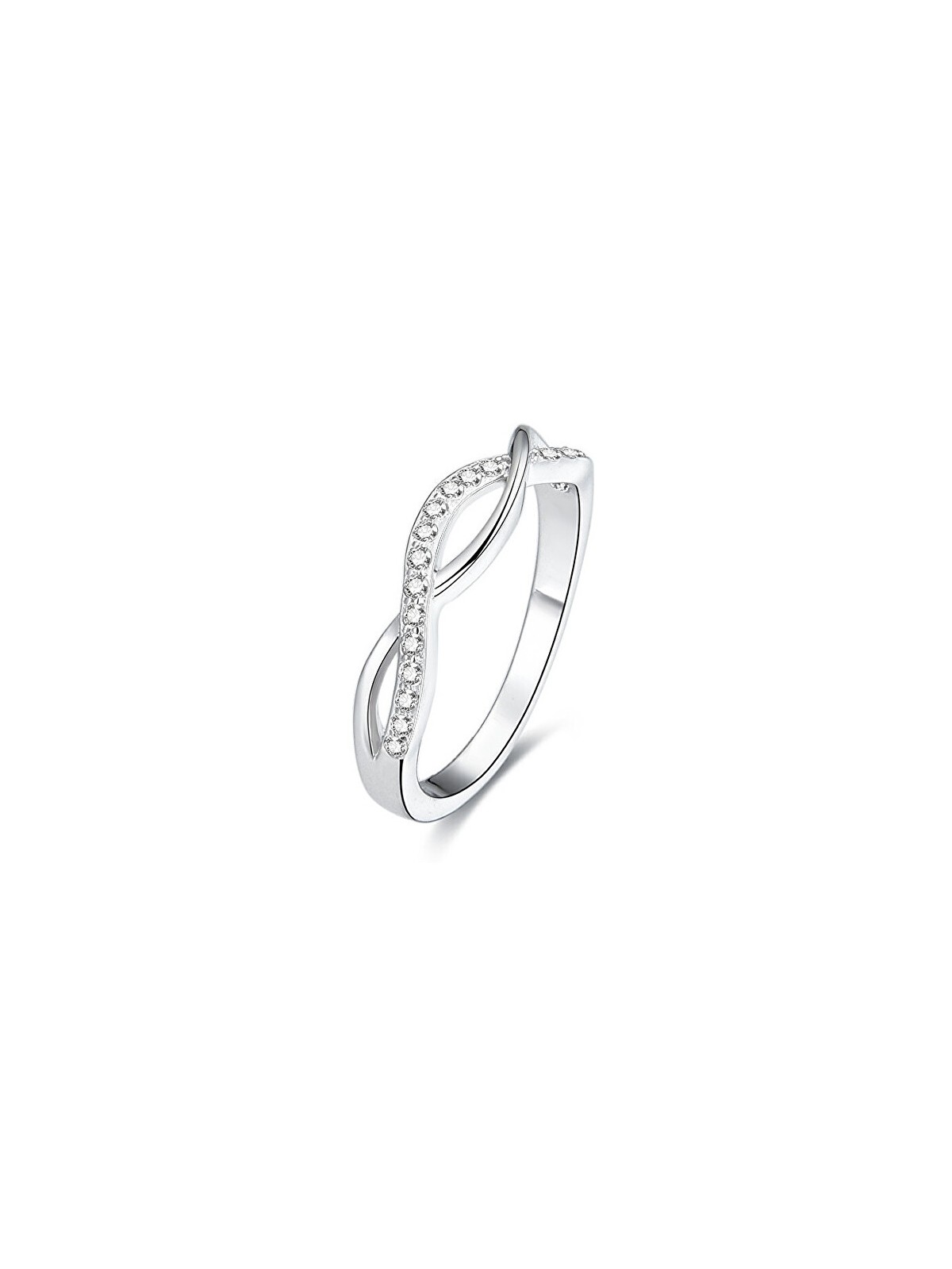 Benet Anello in argento con cristilla AGG190 - Diametro: 58 mm donna