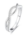 Benet Anello in argento con cristilla AGG190 - Diametro: 58 mm donna